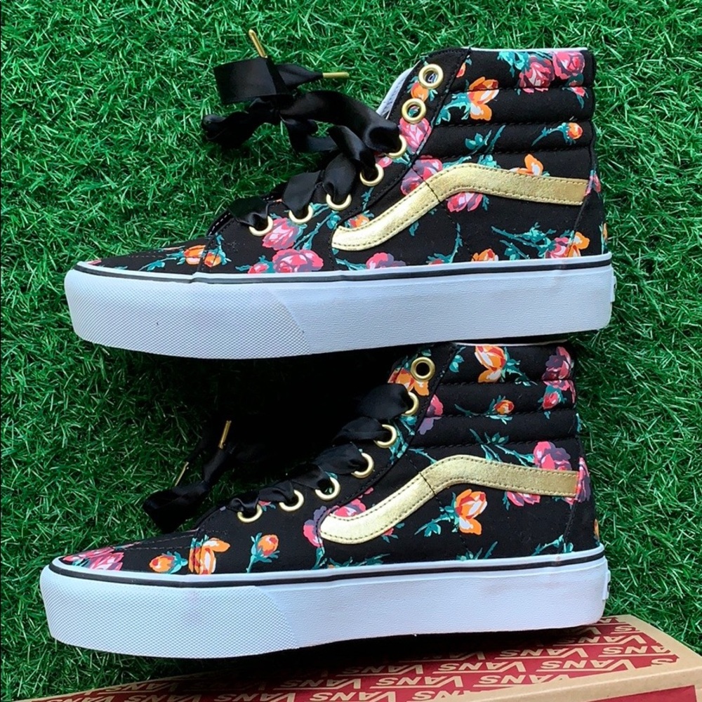 VANS SK8-Hi PLATFORM 2 Oversized Lace Floral/Tr M - Picture 14 of 16